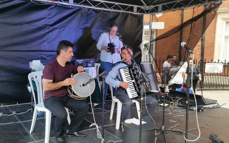 Live music at the Armenian festival