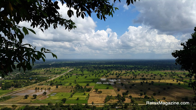 The view from Phnom Sampeau near Battambang