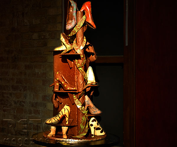 Chocolate week 2010 - chocolate shoes sculpture