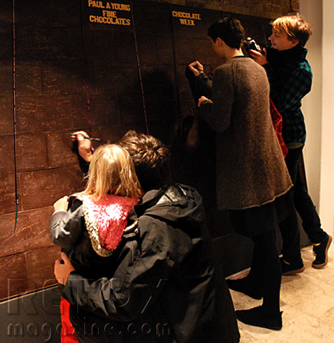 Chocolate week 2010 - chocolate wall