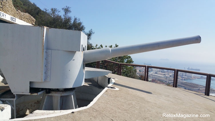 Devil's Gap Battery facing the Bay of Gibraltar