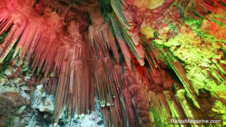 Rock formations in St Michaels Cave, Gibraltar