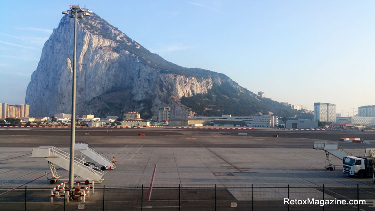 The view from Gibraltar International Airport