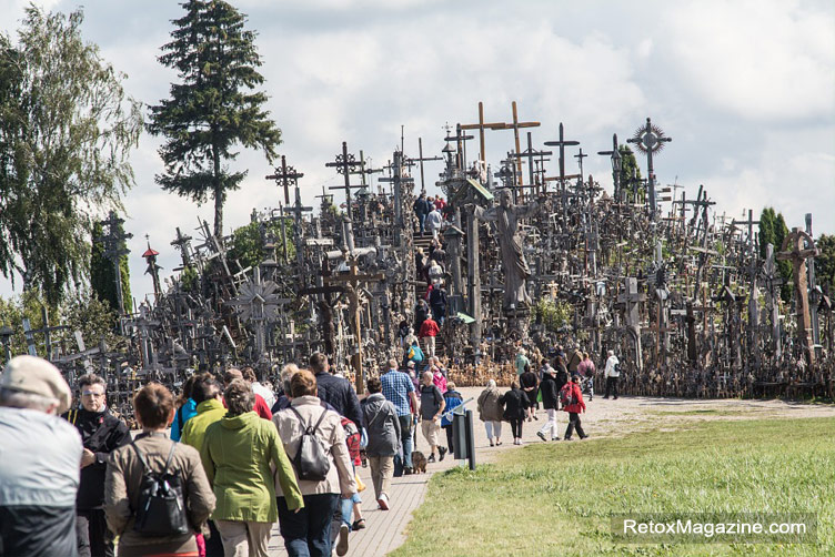 The Hill of Crosses in northern Lithuania near the city of Siauliai