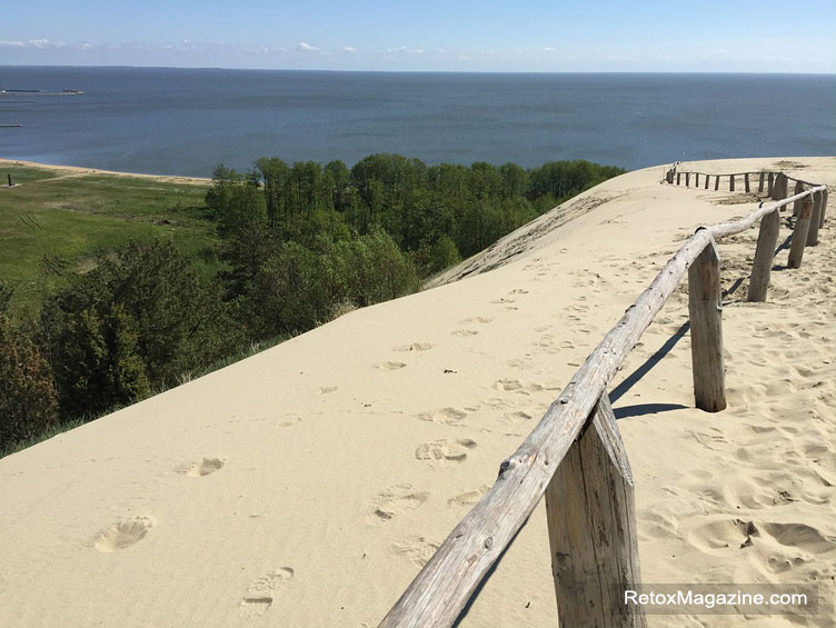 White sands of Nida on the Curonian Spit facing the Baltic Sea