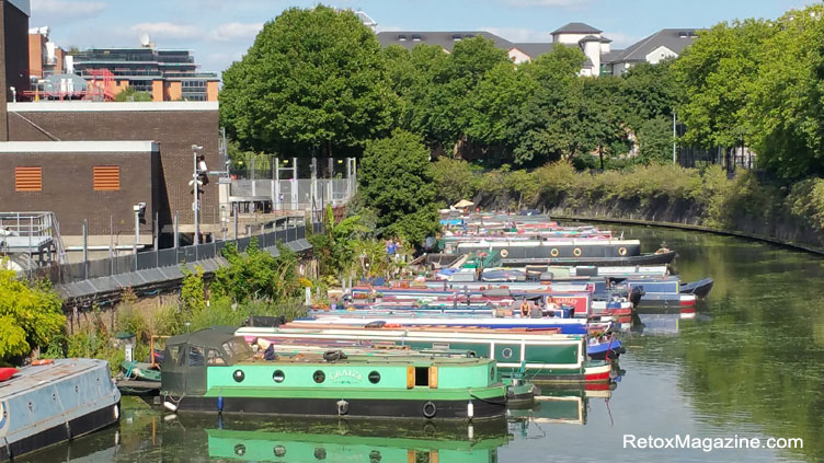 Lisson Grove Moorings shot from above