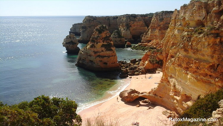 Marinha Beach, near Lagoa – an example of Algarve's typical coast