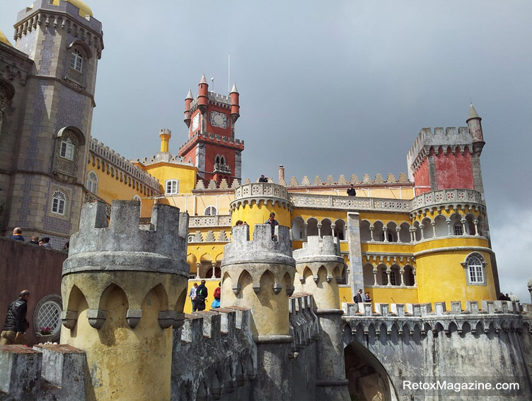 The hilltop Pena National Palace in Sintra, Portugal