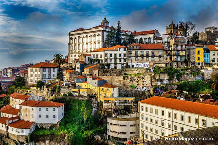 The colourful and vibrant Porto city in Portugal