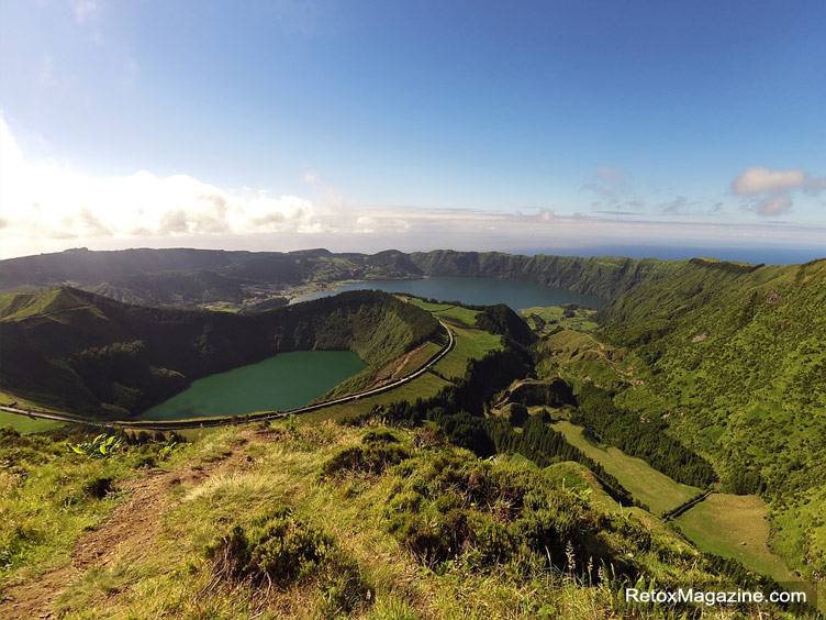 A spectacular natural landscape of the Sao Miguel island, Azores, Portugal