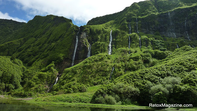 Waterfalls of Azores, the autonomous region of Portugal