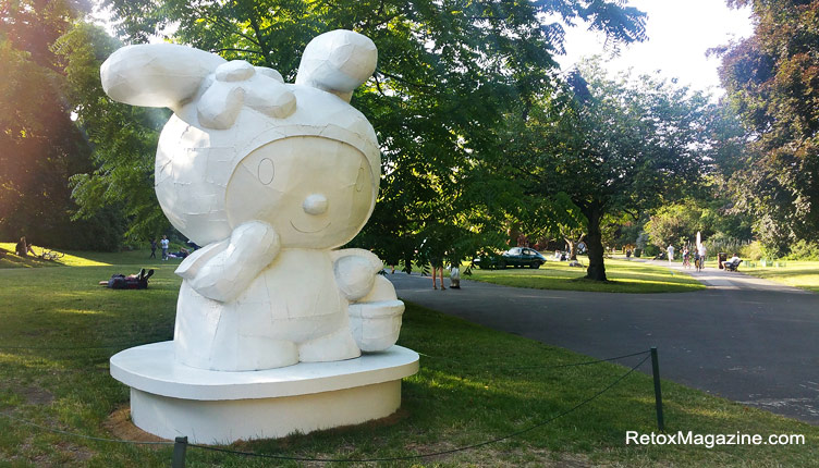 Sculpture by Tom Sachs exhibited in The Regent's Park