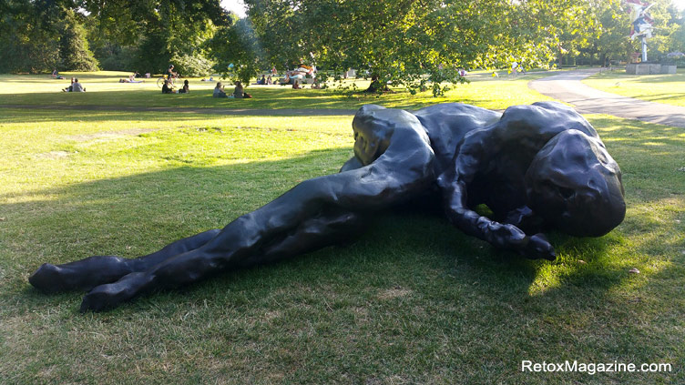 Sculpture by Tracey Emin exhibited in The Regent's Park