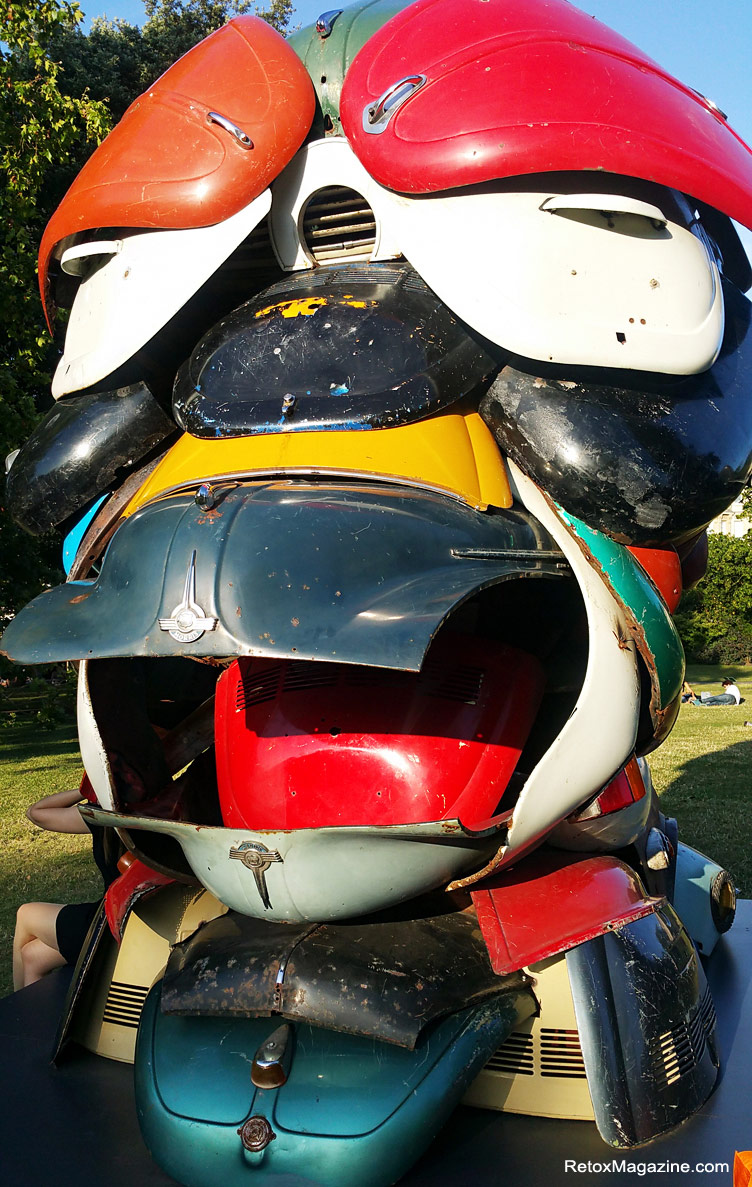 Sculpture by  Zak Ové exhibited in The Regent's Park