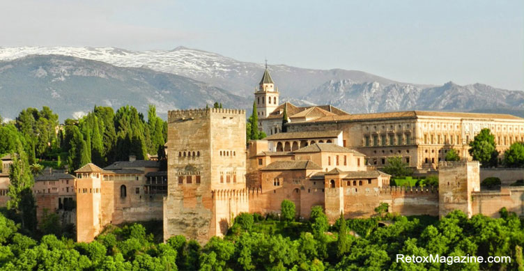 The Alhambra palace and fortress complex, Granada, Andalusia, Spain