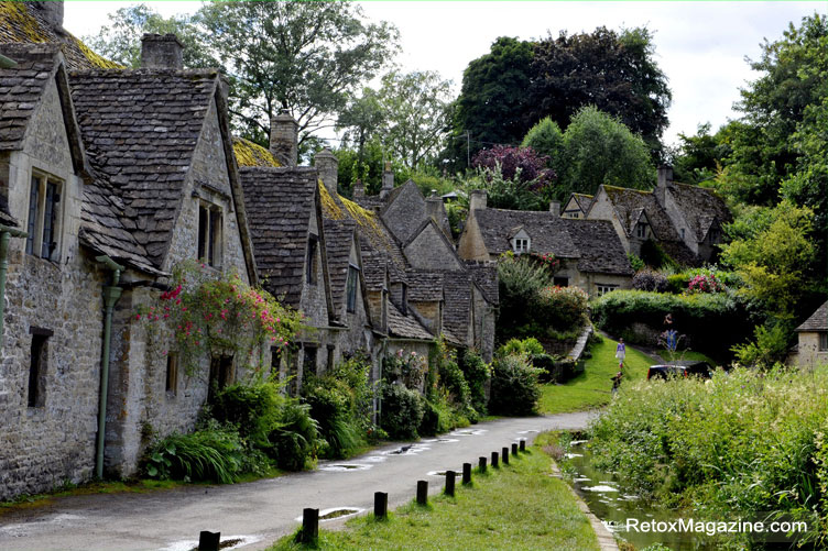 Bibury Cottages in the Cotswolds, England